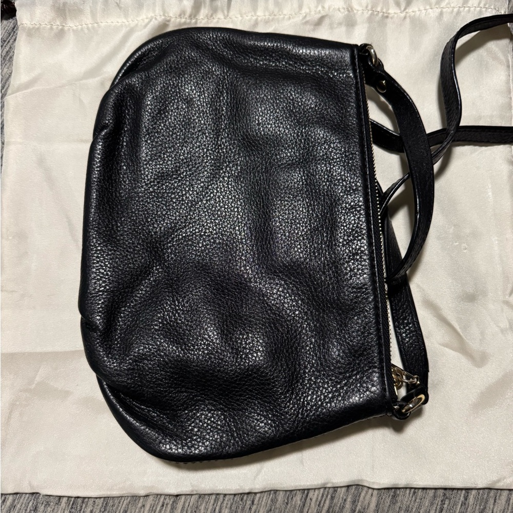 Michael Kors Black Crossbody Bag with Gold Accents - Picture 5 of 10